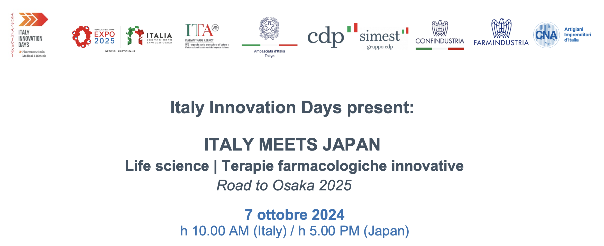 Italy Meets Japan | Life Science: Terapie Farmacologiche Innovative